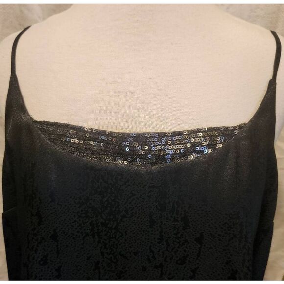 T3 Maurices spaghetti strap dressy sparkly trim tank top - Picture 4 of 9